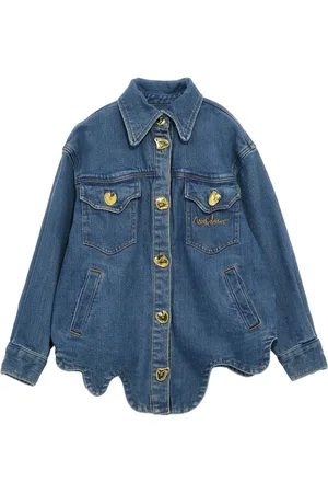 Moschino Chaqueta vaquera con dobladillo ondulado