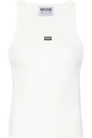 Moschino Camiseta de tirantes con aplique del logo
