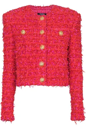 Balmain Chaqueta corta de tweed