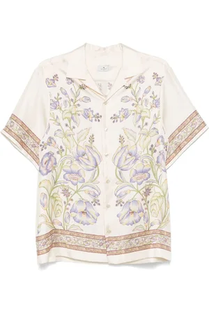 Etro Camisa bowling con motivo floral
