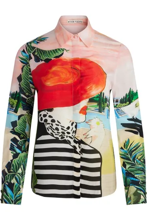 ALICE+OLIVIA Camisa Willa de seda