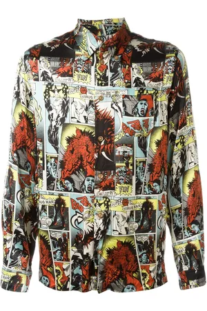 Jean Paul Gaultier Camisa con estampado de cómic