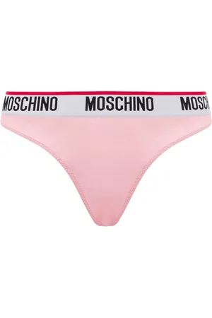 Moschino Tanga con logo en la cinturilla