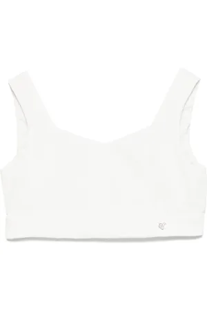 MONNALISA Top corto con cuello redondo