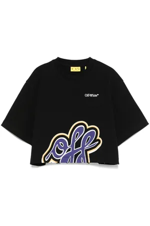OFF-WHITE Camiseta con estampado de grafiti