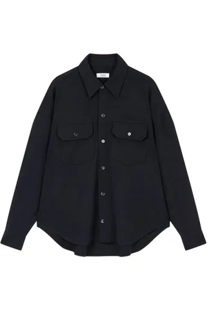 Studio Tomboy Camisa de lana con dos bolsillos