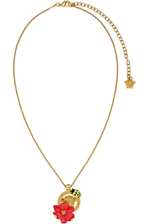 VERSACE Collar Strawberry Garden con colgante