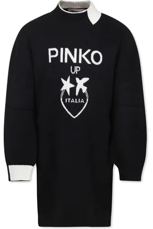 Pinko Vestido con logo de intarsia