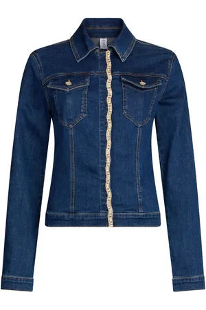 Liu Jo Chaqueta vaquera con detalles de strass