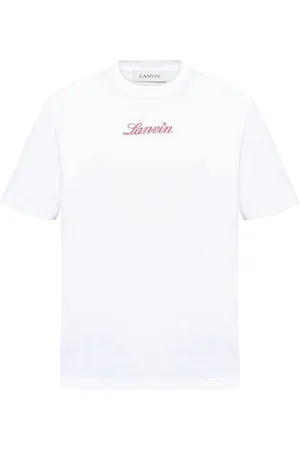 Lanvin Camiseta con logo bordado