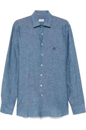 Etro Camisa con bordado Pegaso