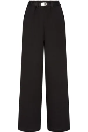 Studio Tomboy Pantalones de punto de rizo francés con cinturón