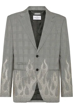 Philipp Plein Blazer con apliques de strass