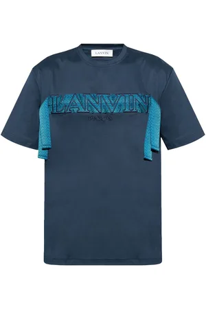 Lanvin Camiseta con logo bordado