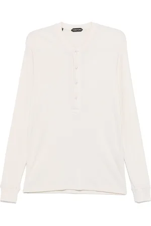 Tom Ford Top tipo henley de canalé