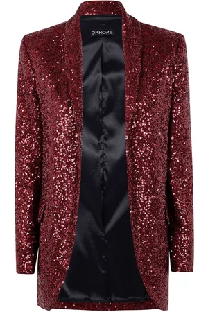 DRHOPE Blazer con lentejuelas