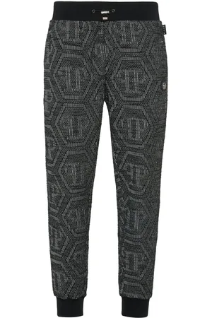 Philipp Plein Pantalones de chándal con monograma en jacquard