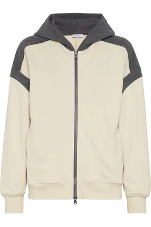 Brunello Cucinelli Sudadera con capucha y paneles
