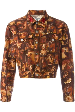 Jean Paul Gaultier Chaqueta vaquera estampada