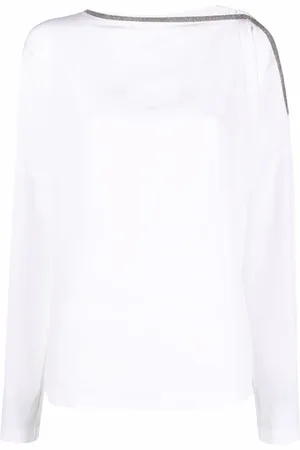 Brunello Cucinelli Blusa con hombros descubiertos