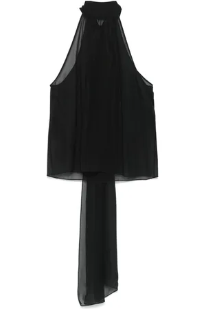 Tom Ford Blusa semitranslúcida de seda
