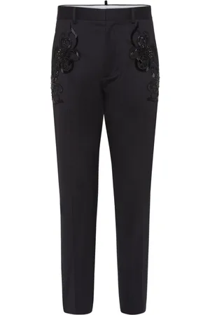 Dsquared2 Pantalones ajustados con aplique floral