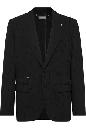 Philipp Plein Blazer con efecto envejecido