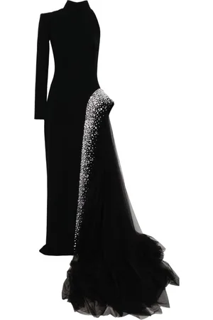 JEAN-LOUIS SABAJI Vestido con aplique de cristal