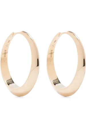 Lizzie Mandler Pendientes de aro XL en oro amarillo de 18 ct