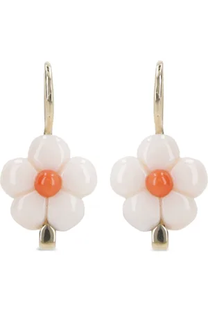 Aliita Pendientes Daisy en oro amarillo de 9 ct