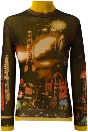 Jean Paul Gaultier Top con estampado de París