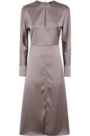 DRHOPE Vestido midi liso
