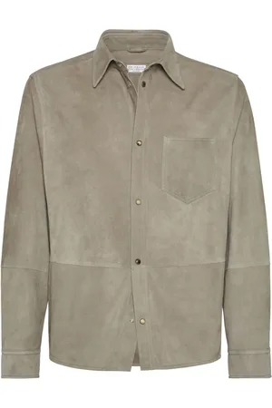 Brunello Cucinelli Camisa con cordones
