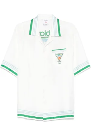 Casablanca Camisa bowling estampada