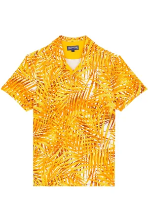 Vilebrequin Polo con estampado Palm Leaves