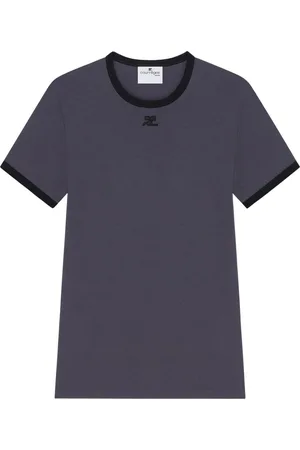 Courrèges Camiseta Signature Contrast