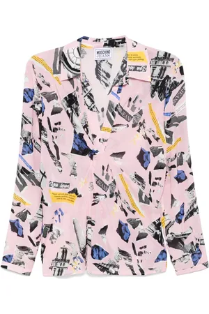 Moschino Blusa con estampado patchwork