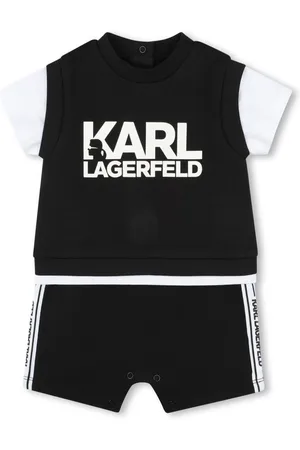 Karl Lagerfeld Pelele con logo estampado