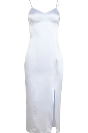 FLEUR DU MAL Slip dress con abertura frontal