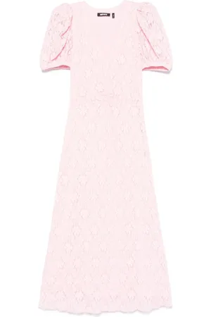 ROTATE Vestido midi con manga farol