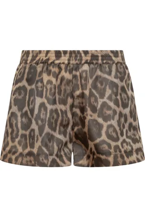 Stella McCartney Bermudas con motivo de leopardo