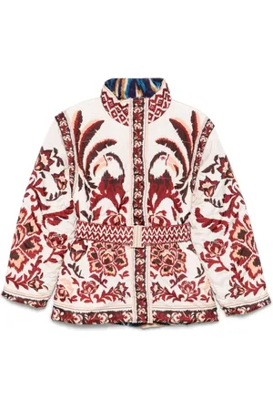 Farm Rio Chaqueta Cream Toucans Scarf