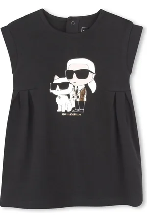 Karl Lagerfeld Vestido Ikon Karl con estampado Choupette