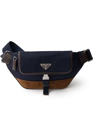 Prada Riñonera con logo triangular esmaltado
