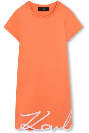 Karl Lagerfeld Vestido con logo bordado
