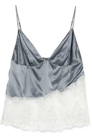 Elisabetta Franchi Top con detalles de encaje