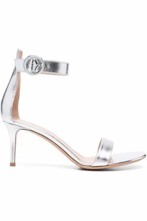 Gianvito Rossi Sandalias con efecto metalizado