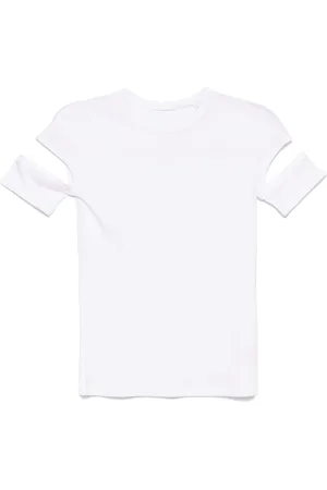 Helmut Lang Camiseta con detalle de abertura
