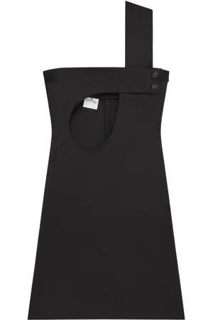 Courrèges Vestido corto con abertura