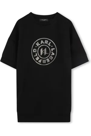 Karl Lagerfeld Vestido estilo camiseta con logo